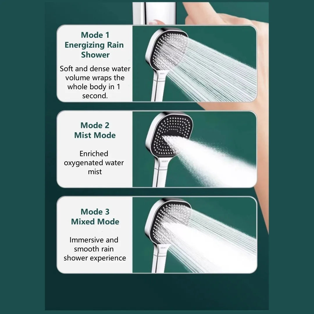 CrystalFlow Filtered Shower Head – Pure Water, Powerful Pressure