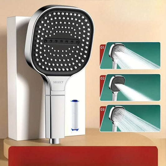 CrystalFlow Filtered Shower Head – Pure Water, Powerful Pressure